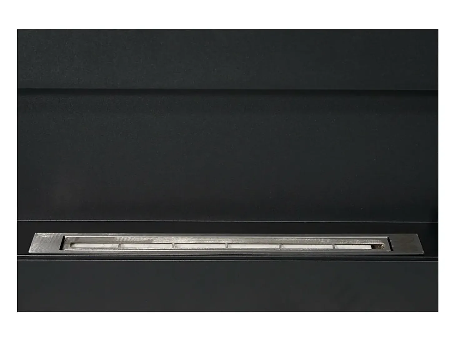 Chimenea de bioetanol de pared Siena Black (largo 90 x fondo 12 x alto 40 cm)