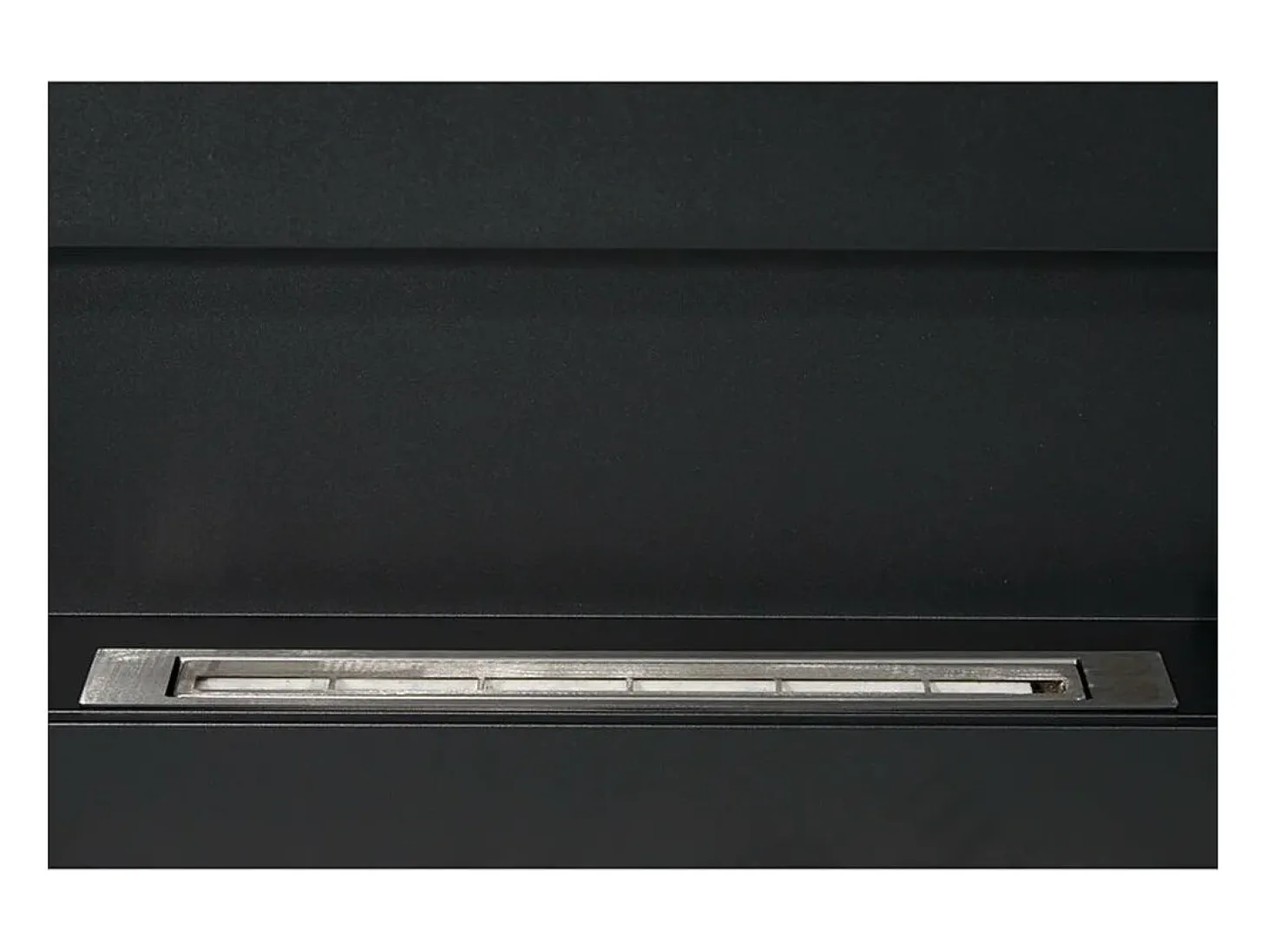 Chimenea de bioetanol de pared Siena Black (largo 90 x fondo 12 x alto 40 cm)