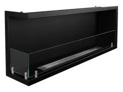 Chimenea de bioetanol de esquina empotrada, biochimenea de esquina 120x45 SUTRI 120 SX