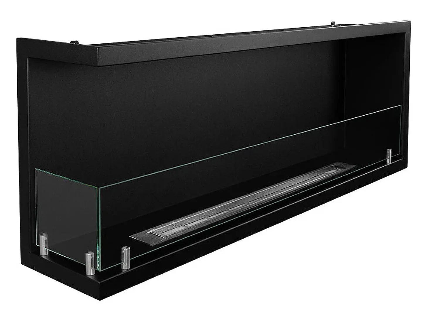 Chimenea de bioetanol de esquina empotrada, biochimenea de esquina 120x45 SUTRI 120 SX