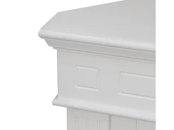 Chimenea de bioetanol de esquina blanca FORD, biochimenea independiente, L110 x P63 x H102
