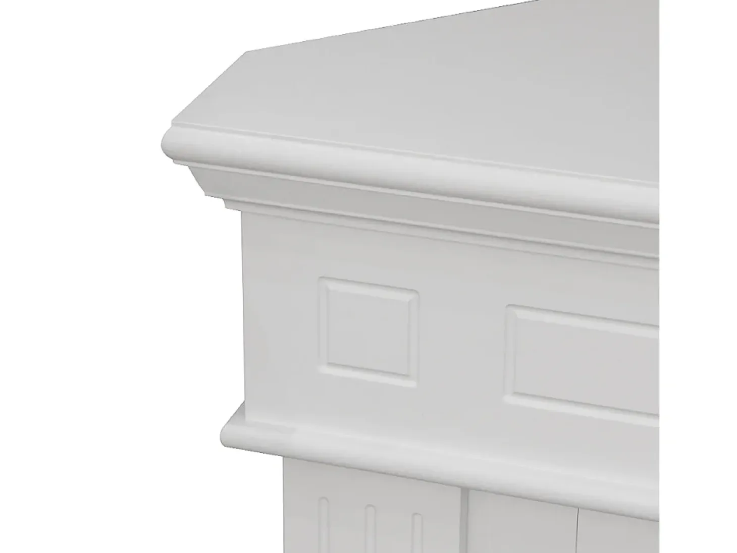 Chimenea de bioetanol de esquina blanca FORD, biochimenea independiente, L110 x P63 x H102