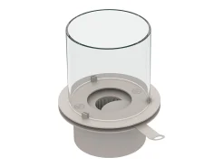 Chimenea de bioetanol de pie STROMBOLI antracita, brasero para interior y exterior, d.60 x h.56