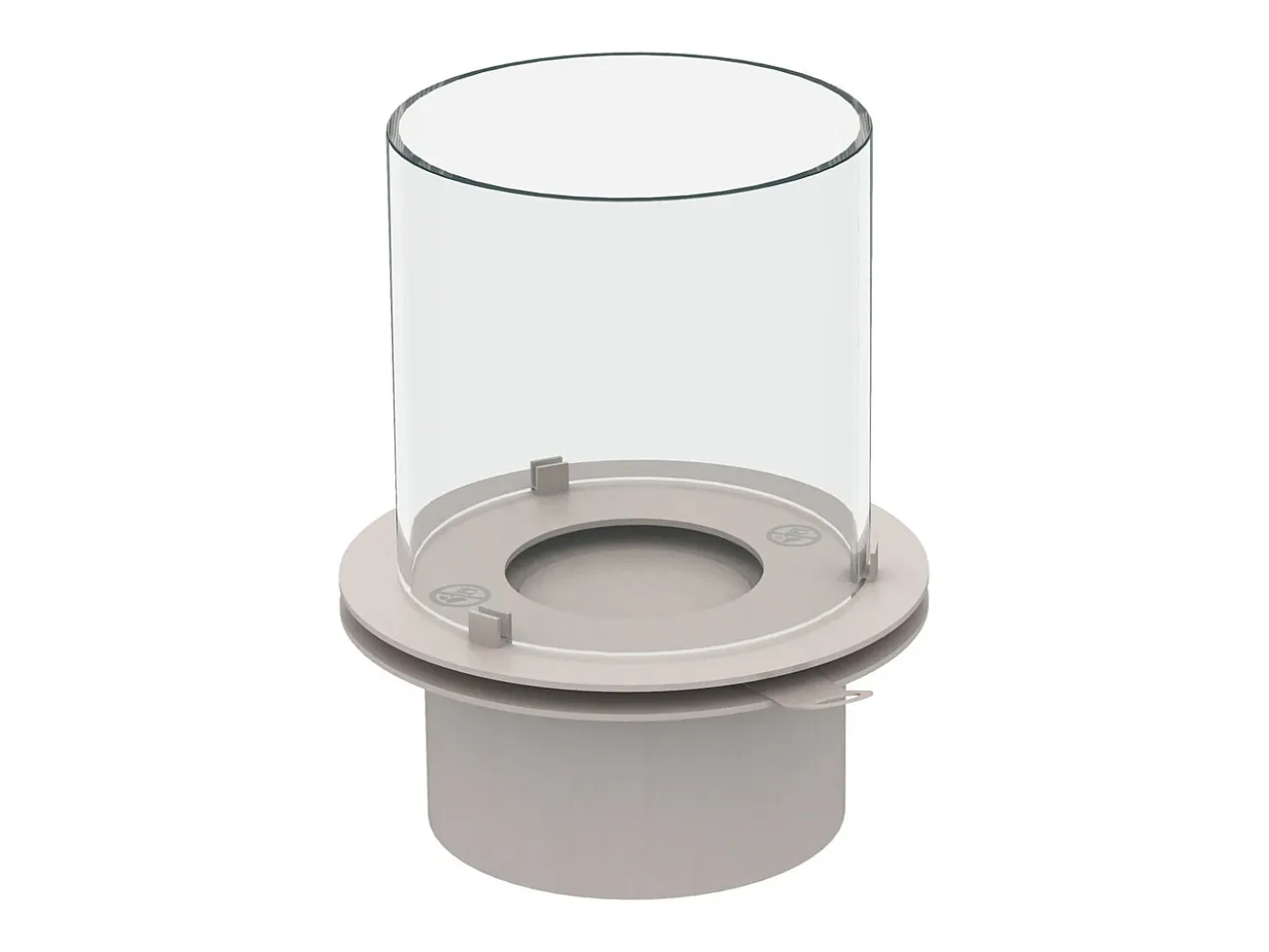 Chimenea de bioetanol de pie STROMBOLI antracita, brasero para interior y exterior, d.60 x h.56