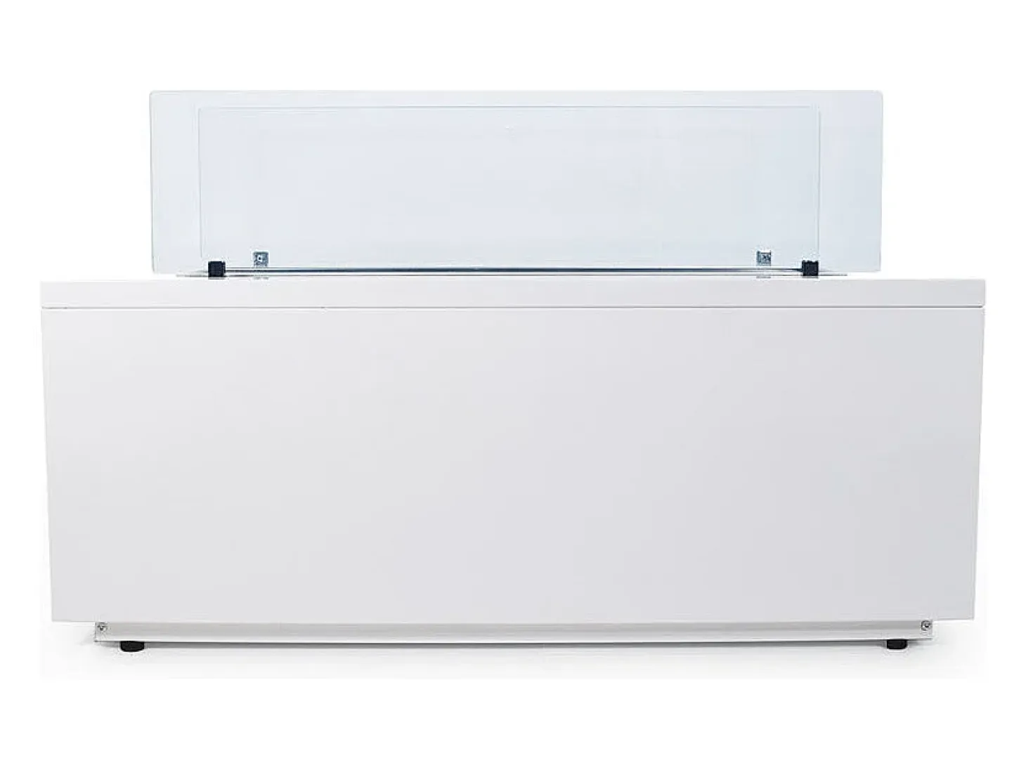 Chimenea de bioetanol de pie para interior/exterior CARAVAGGIO blanca (L100xP40xH40 cm)