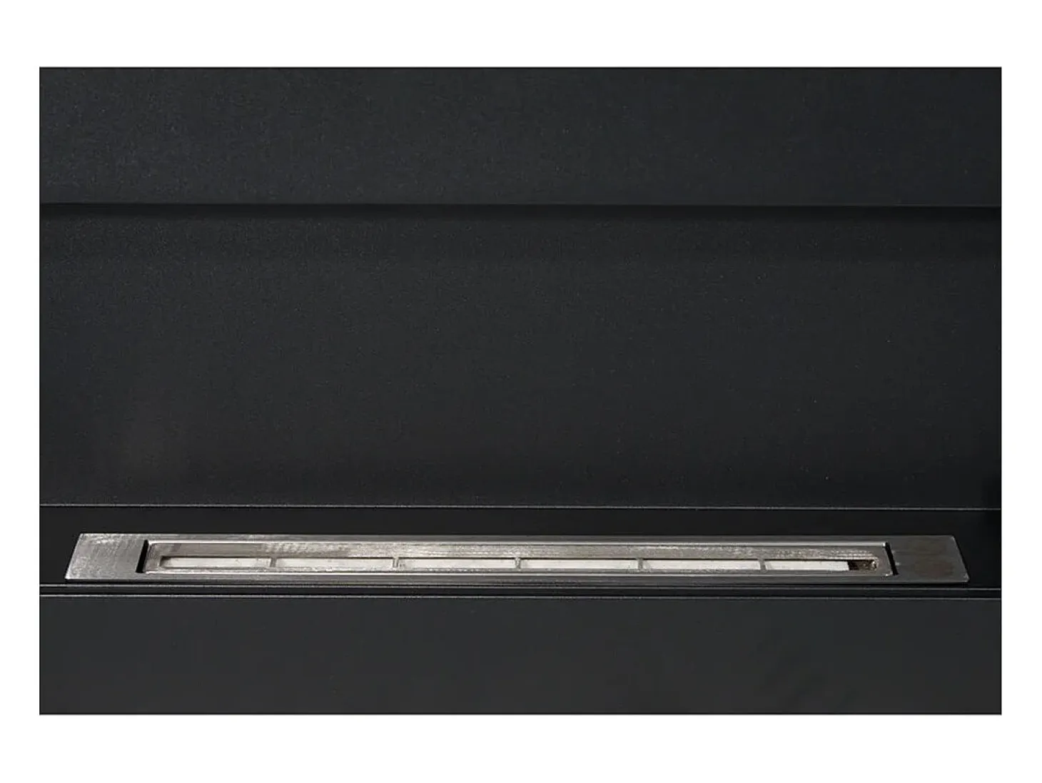 Chimenea de bioetanol de pared Siena Black, L 90 x P 12 x H 40