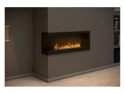 Chimenea de bioetanol empotrada SimpleFire Corner 1200 Left con vidrio