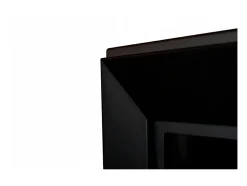 Chimenea de bioetanol empotrada Frame 900 SimpleFire con cristal - Negro mate