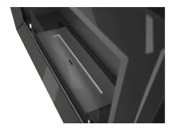 Chimenea de bioetanol empotrada Frame 900 SimpleFire con cristal - Negro mate