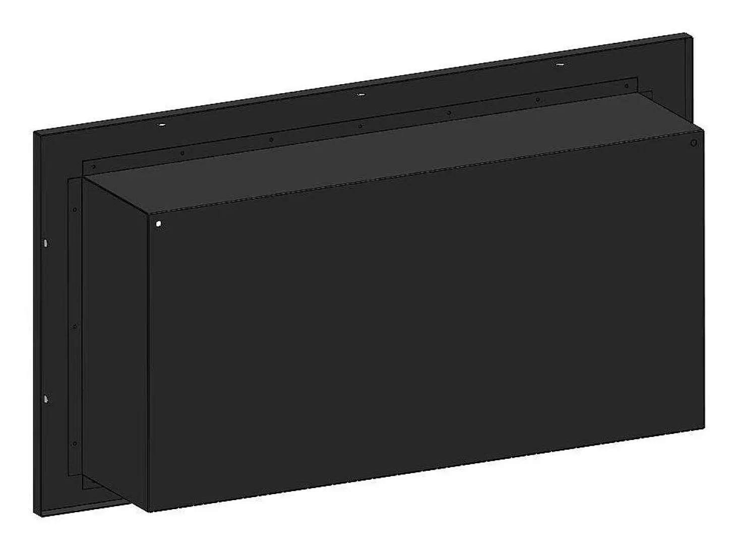 Chimenea de bioetanol empotrada Frame 900 SimpleFire con cristal - Negro mate