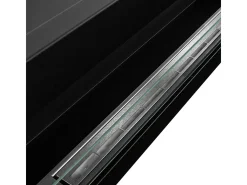 Chimenea de bioetanol empotrada de pared LIVORNO 120 negra 120x40