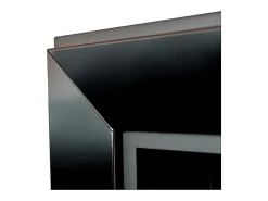 Chimenea de bioetanol Frame 550, color negro mate, empotrada en pared, sin cristal