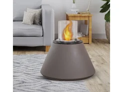 Chimenea de bioetanol STROMBOLI Tortora, brasero de pie para interior y exterior, d.60 x h.56