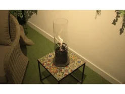 Chimenea de bioetanol TOLOSA Black Gold de sobremesa D20 x H49,5 para interior y exterior