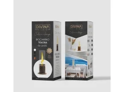 Chimenea de bioetanol TOLOSA Black Gold de sobremesa D20 x H49,5 para interior y exterior
