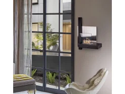 Chimenea de bioetanol VIENNA, biochimenea de pared, L65 x H75 x D23