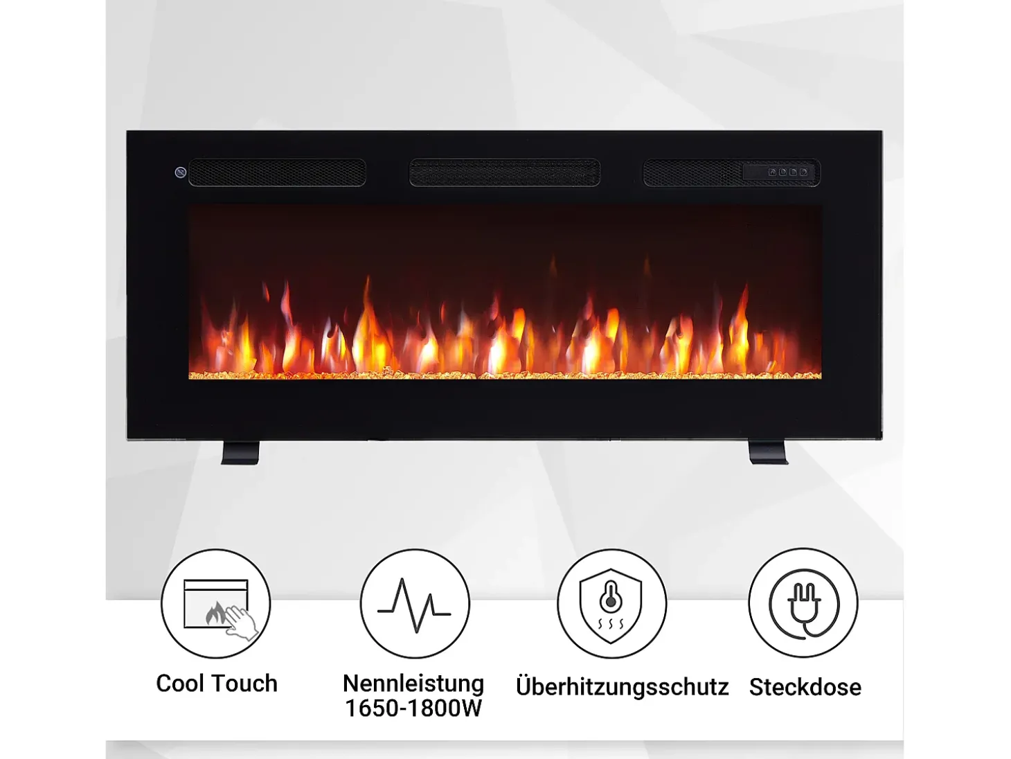 Chimenea eléctrica BALDERIA Leif 40 - 3 en 1 - negro