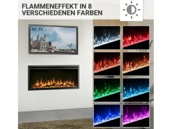 Chimenea eléctrica BALDERIA Atalanta 40 - Chimenea empotrable - Negro