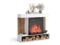 Chimenea eléctrica blanco 100x25x80 lynea