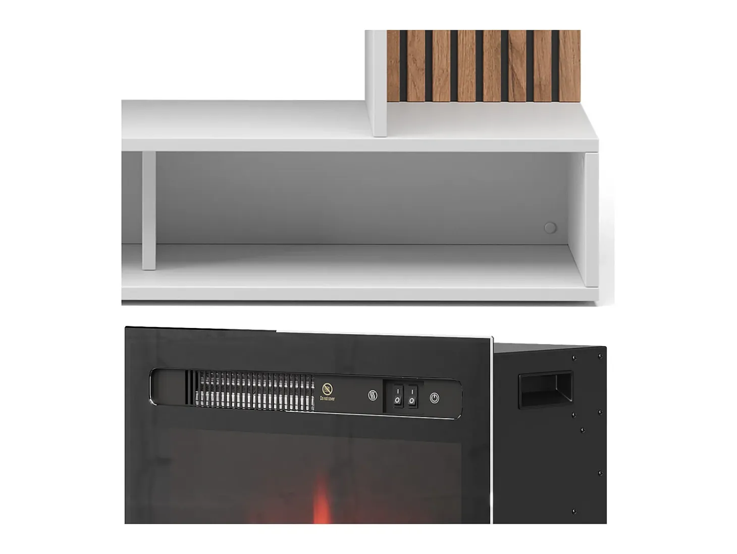 Chimenea eléctrica blanco 100x25x80 lynea