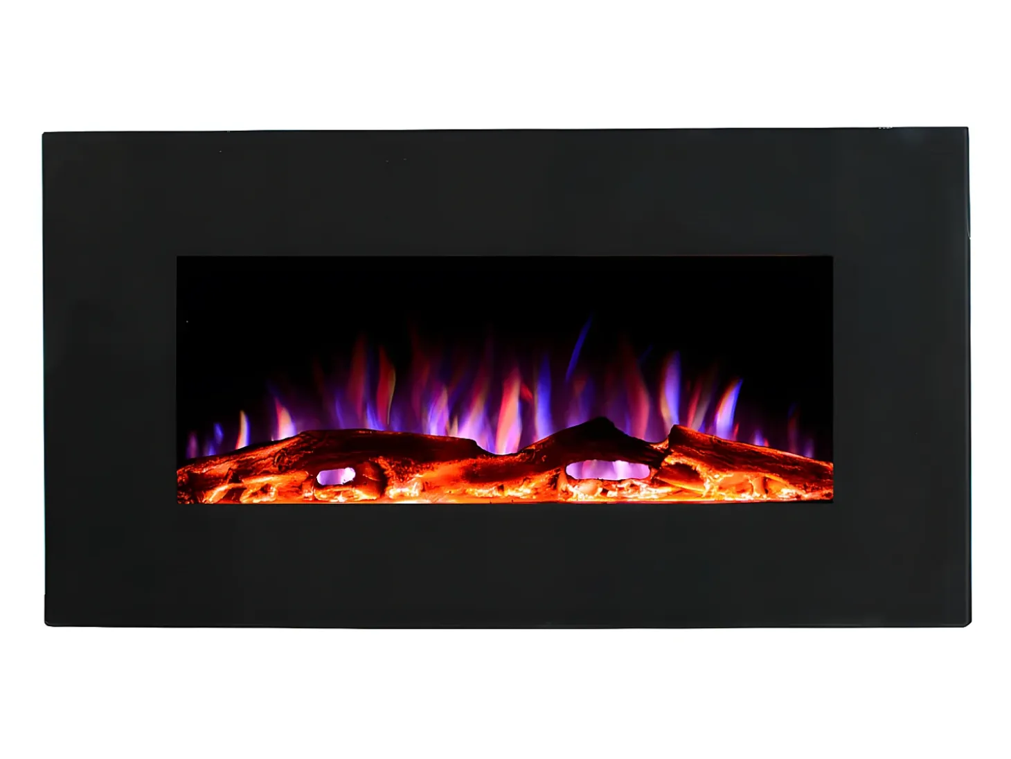 Chimenea eléctrica CHANDELA - L.84xAn.14xAlt.45cm - Negra