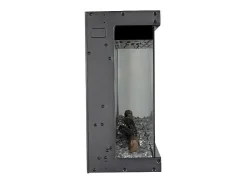 Chimenea eléctrica de pared, chimenea empotrada de 3 lados, BOSTON130 L127 x D20 x H44