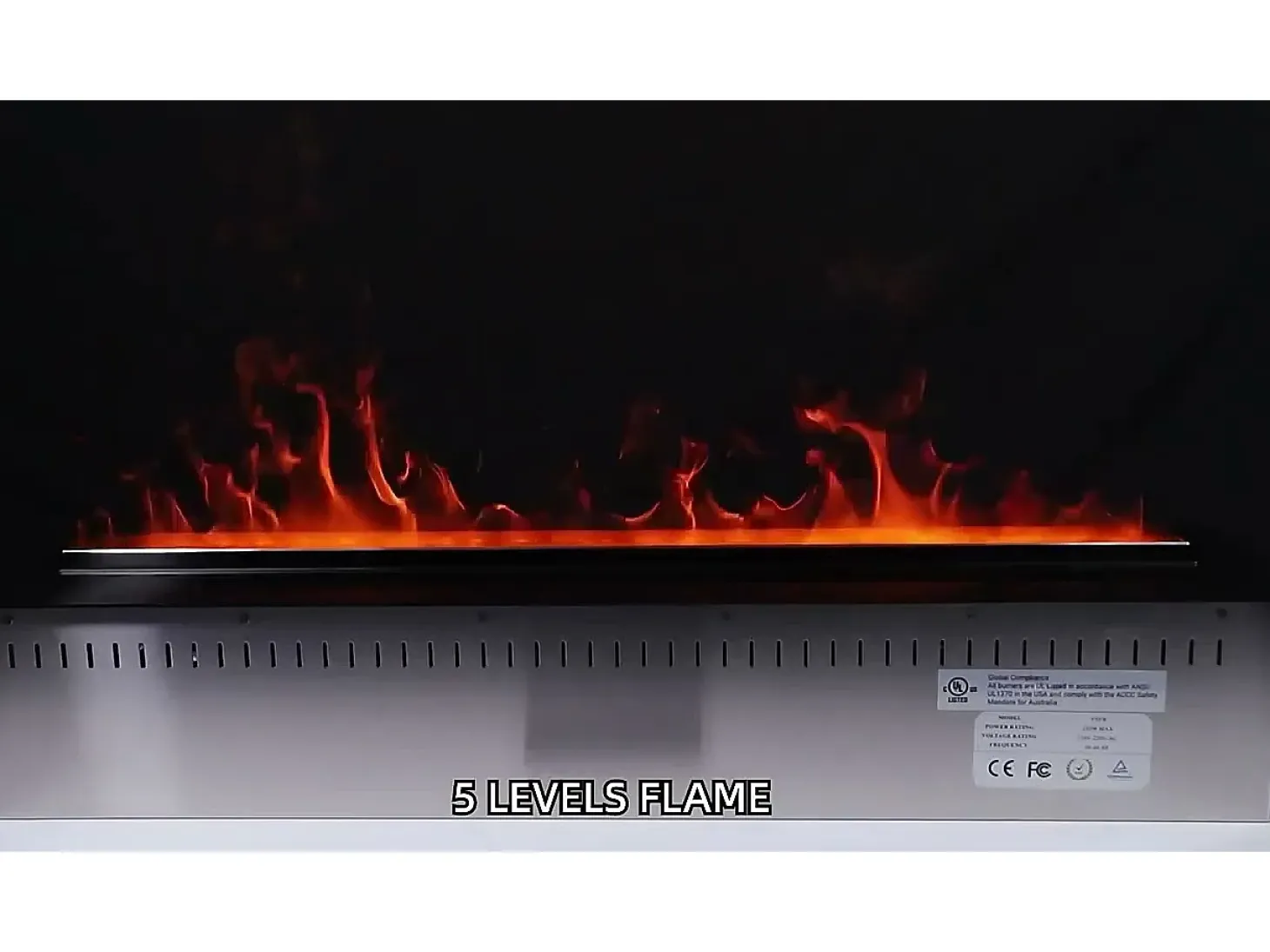 Chimenea eléctrica de vapor de agua con quemador integrado 3D APP 75 PRO-LINE