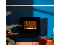 Chimenea eléctrica decorativa Ready Warm 2250 Curved Flames Connected Cecotec 2000W control vía App