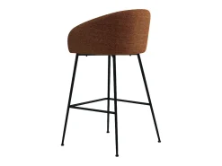 CHLOE-Silla de bar de tela terracota (x2)