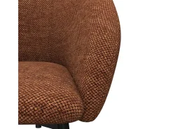 CHLOE-Silla de bar de tela terracota (x2)