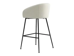 CHLOE-Silla de bar de tela ecru (x2)