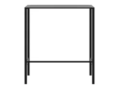 Chrysto Mesa alta de bar acero recubrimiento polvo negro 100x50x110 cm