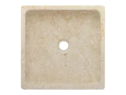 Claire-Céleste Lavabo crema mármol 40x40x10 cm
