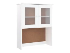 Cómoda ALTA blanca 77x30x92 cm madera maciza de pino