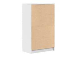 Cómoda blanca 60x36x103 cm Madera contrachapada