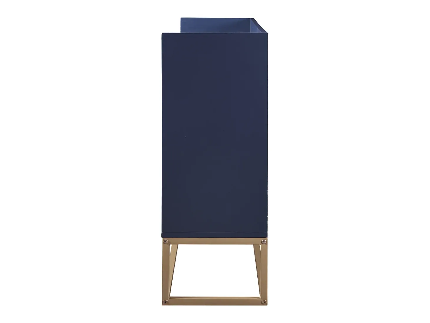 Cómoda buffet 120x30x80 cm minimalista moderna sin tirador - Azul