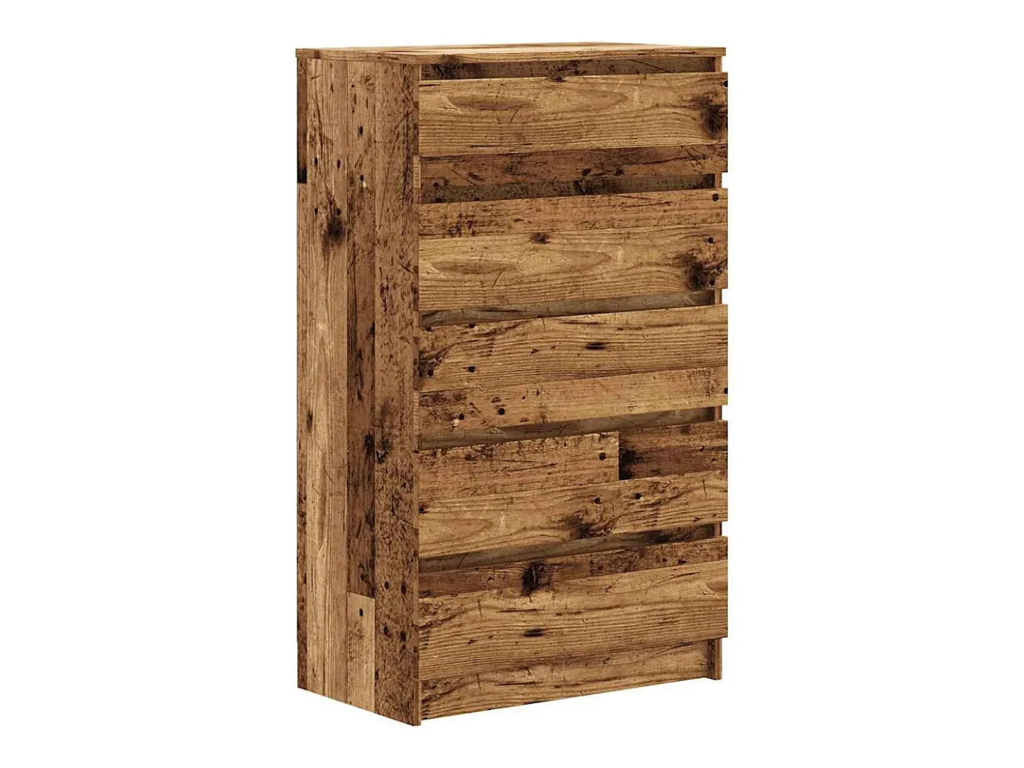 Cómoda de madera antigua 60x36x103 cm madera contrachapada