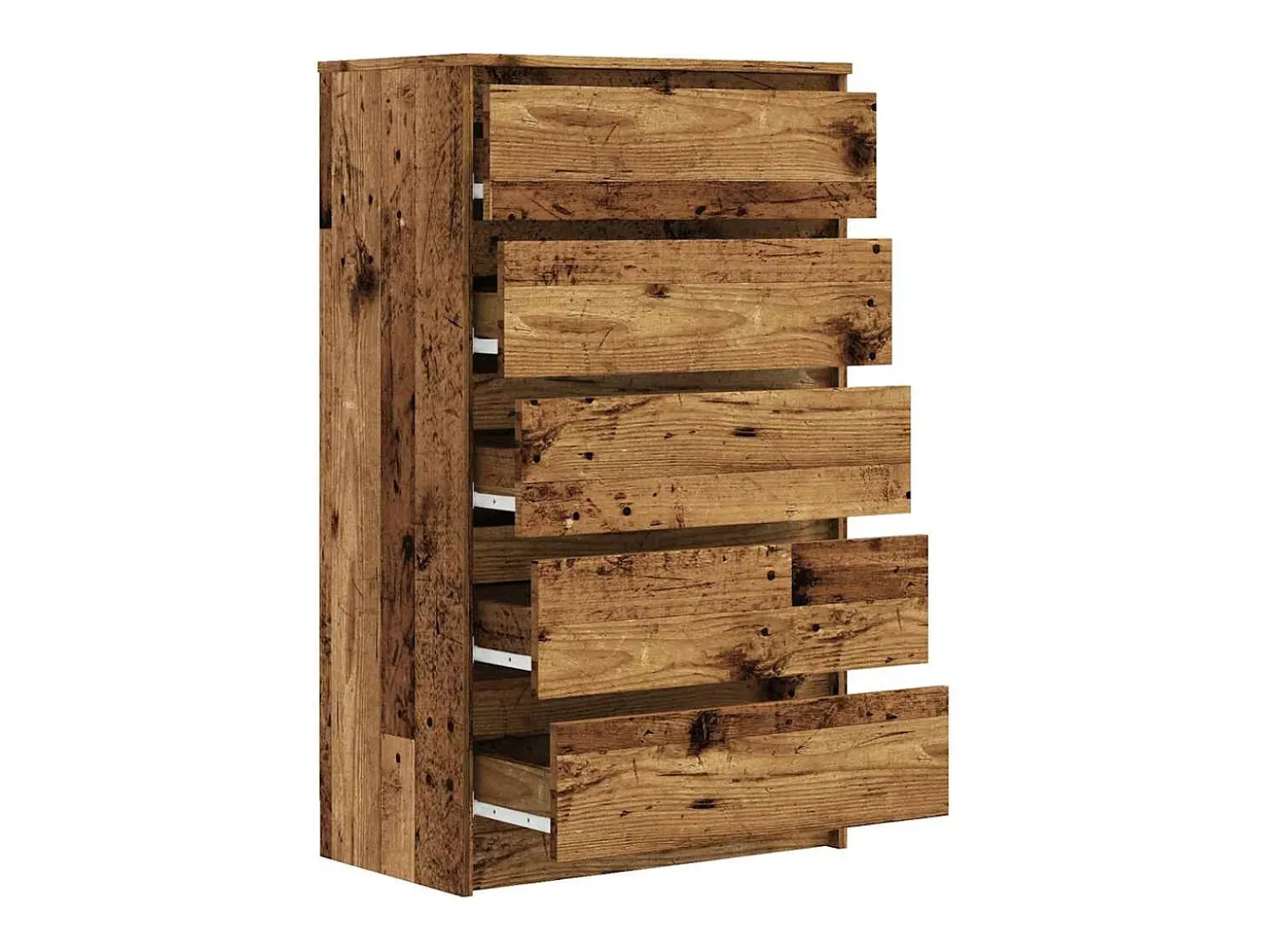 Cómoda de madera antigua 60x36x103 cm madera contrachapada