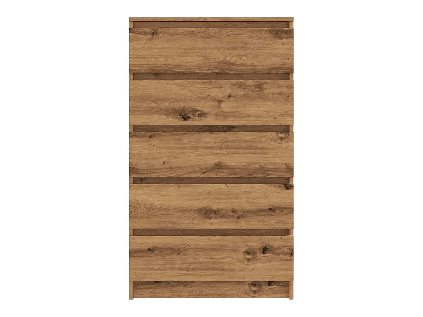 Cómoda de roble artesanal 60x36x103 cm madera de ingeniería