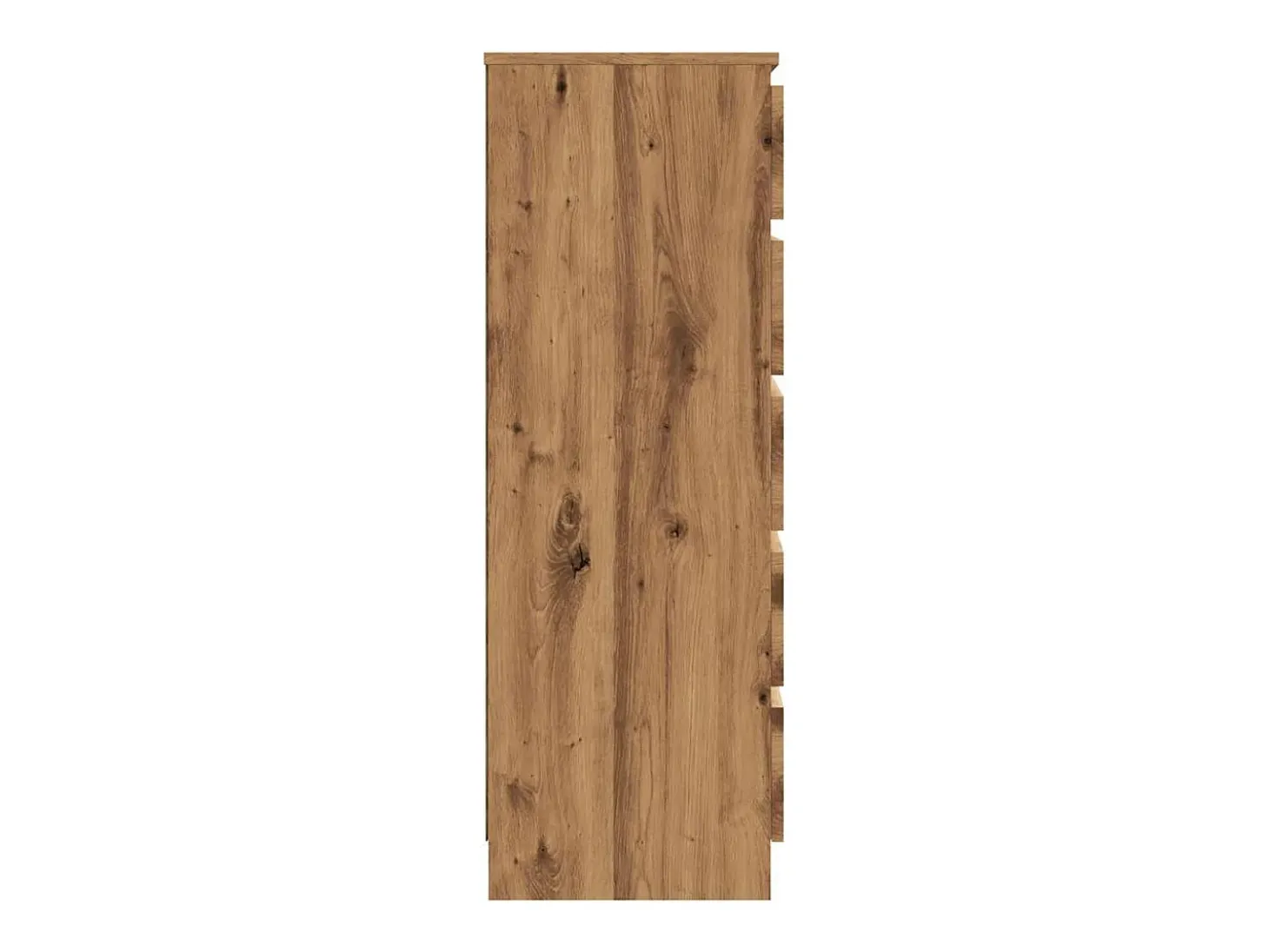 Cómoda de roble artesanal 60x36x103 cm madera de ingeniería
