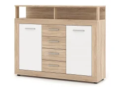 Cómoda Luna Midi B 2P4C roble sonoma / blanco