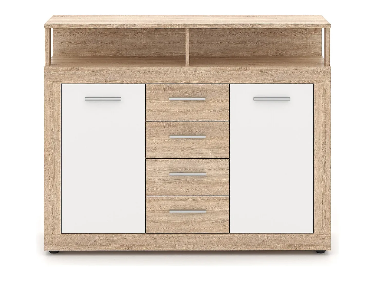 Cómoda Luna Midi B 2P4C roble sonoma / blanco