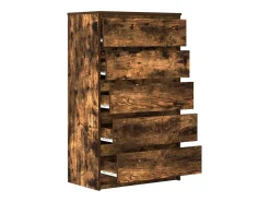 Cómoda Roble ahumado 60x36x103 cm Madera contrachapada