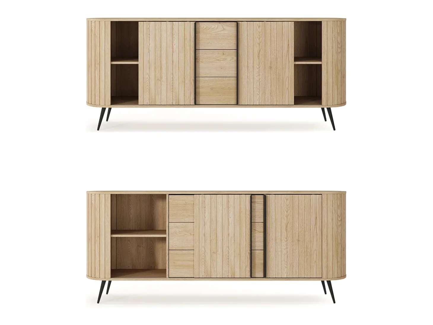 Cómoda, roble cremona, 196 x 81,8 x 40,2 cm