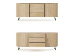 Cómoda, roble cremona, 196 x 81,8 x 40,2 cm