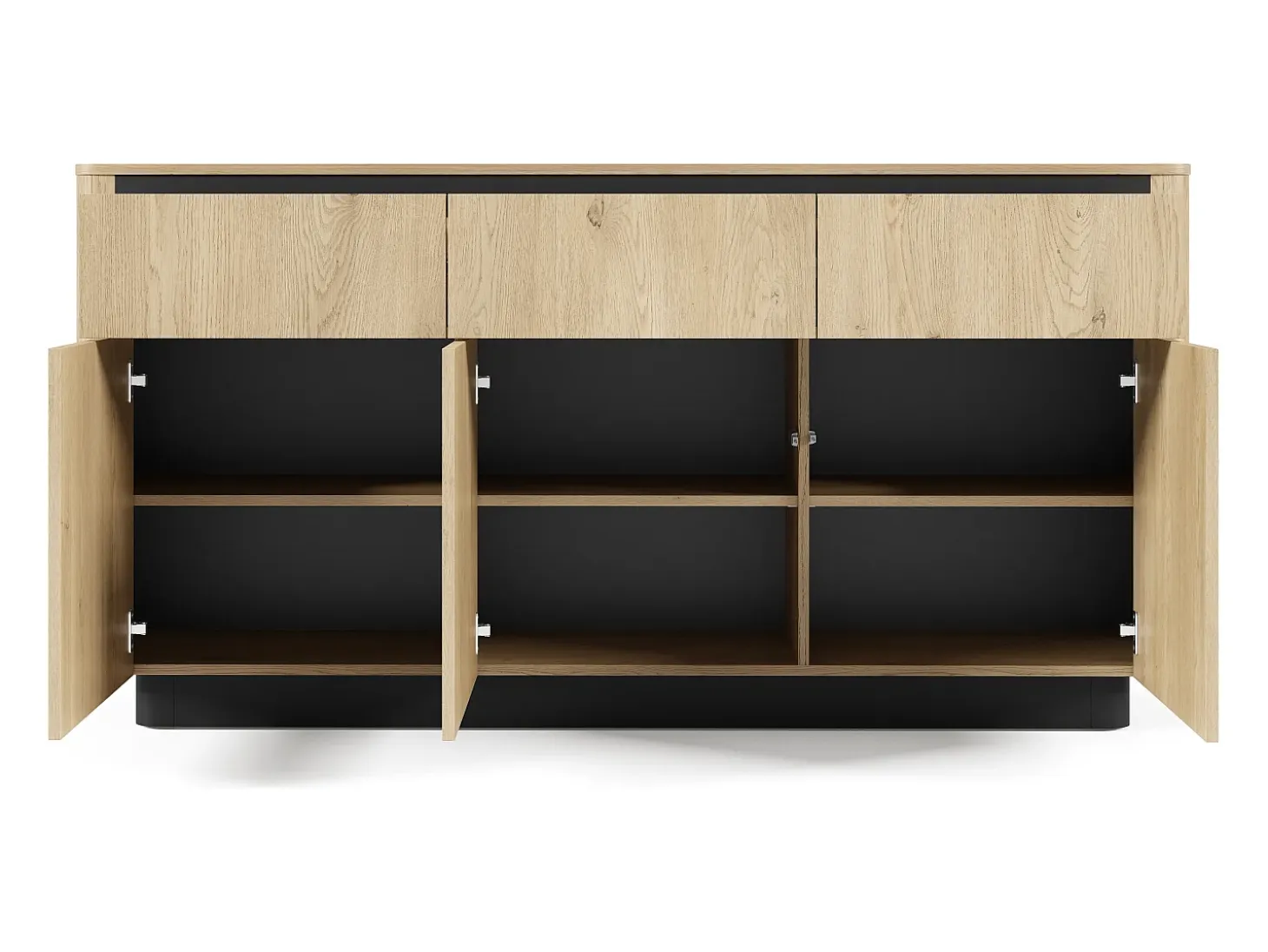 Cómoda, roble cremona, 163,2 x 82,9 x 38,1 cm