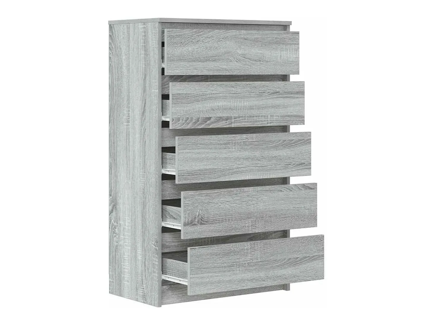 Cómoda Sonoma gris 60x36x103 cm Madera de ingeniería