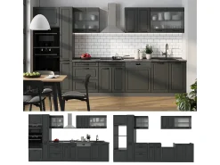 Cocina antracita casa de campo/antracita 350x60x81.6 r-line