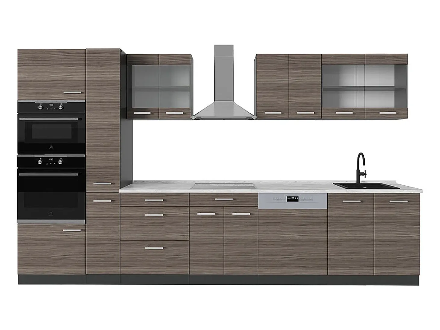 Cocina gris noble/antracita 350x60x81.6 r-line