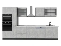 Cocina hormigón/antracita 350x60x81.6 r-line